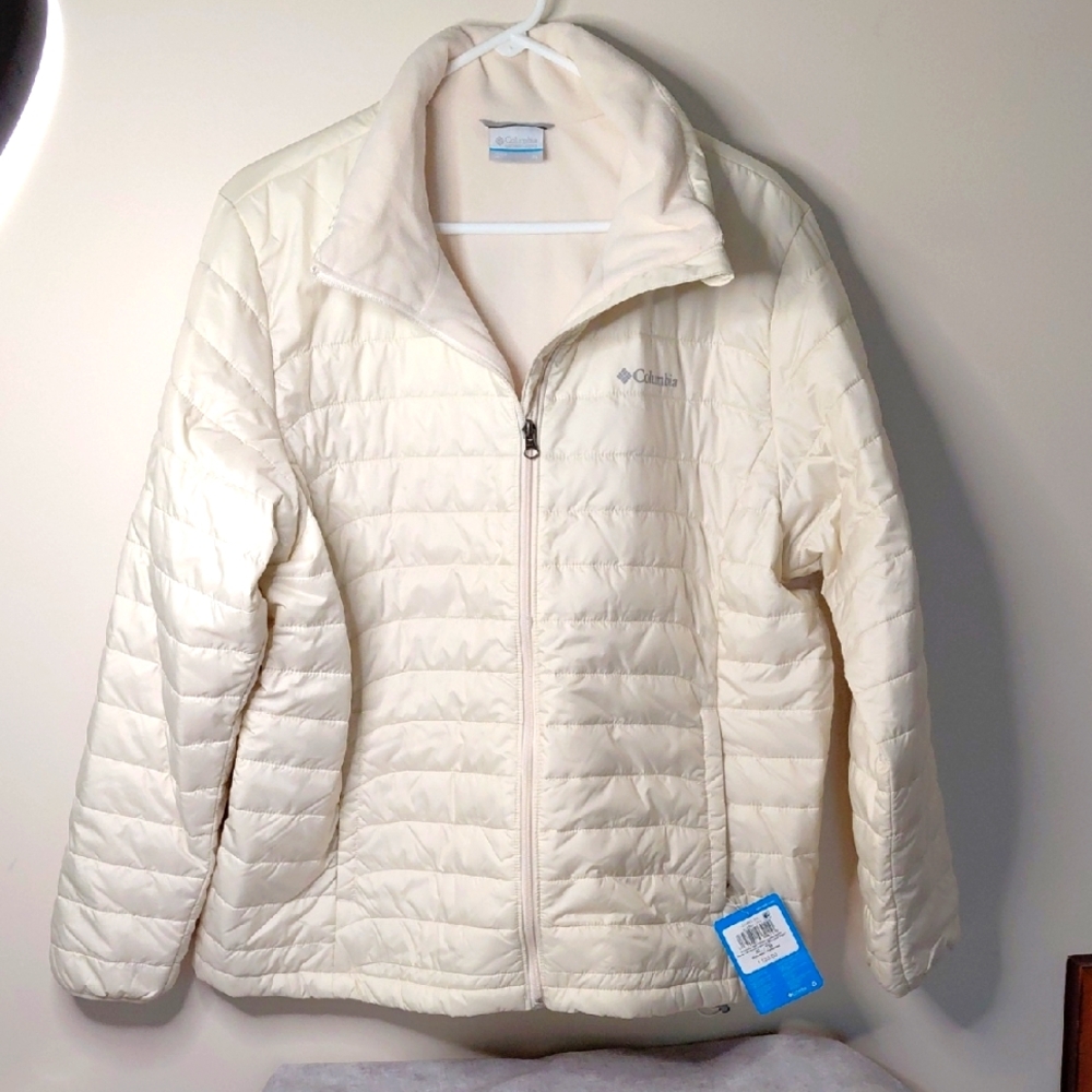 Columbia Cream Jacket Lightweight Quilted Design